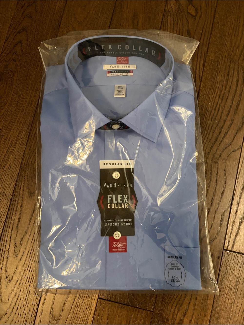 Van Heusen Light Blue Flex Collar Dress Shirt